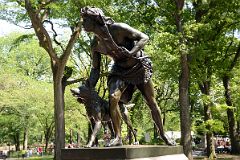 05 Indian Hunter Sculpture By American John Quincy Adams Ward In Central Park Midpark 66 St